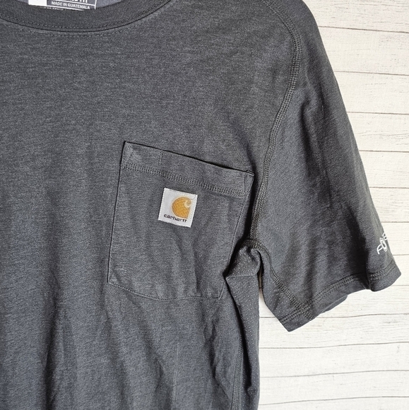 CARHARTT "RED CANYON CAFE"   GRAY SHORT SLEEVE RELAXED FIT TSHIRT, SZ SMALL - Picture 3 of 10